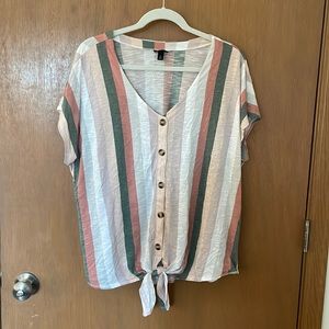 Torrid Striped Blouse